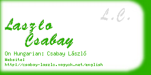 laszlo csabay business card